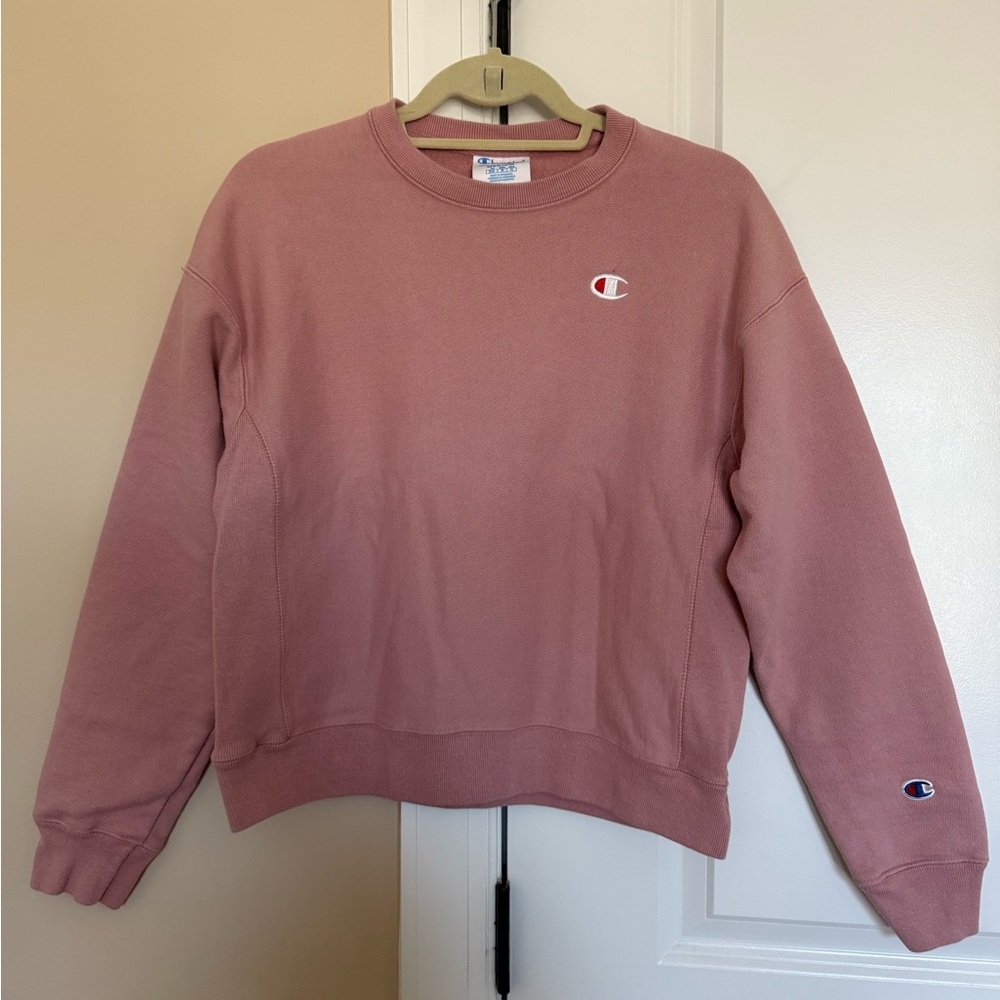 Champion Women's Blush Crew Neck Sweater size M